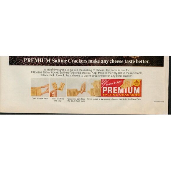 1965 Nabisco Premium Saltine Crackers Vintage Print Ad (L17) - Picture 3 of 3
